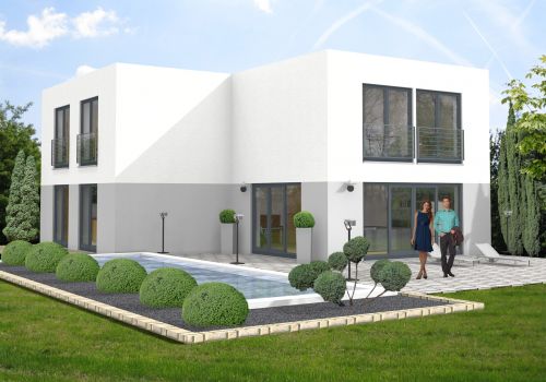 Bauhaus 165 m² Ansicht 1