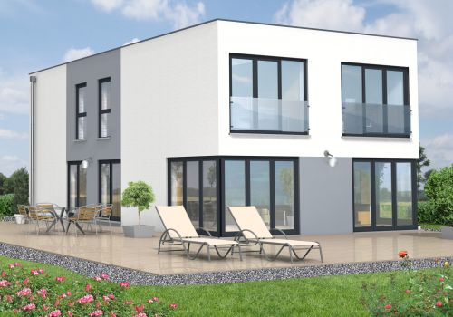 Bauhaus 168 m² Ansicht 1