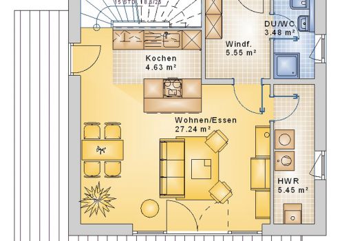 Bauhaus 93 m² DG