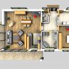 Bungalow 100 m² EG 3D