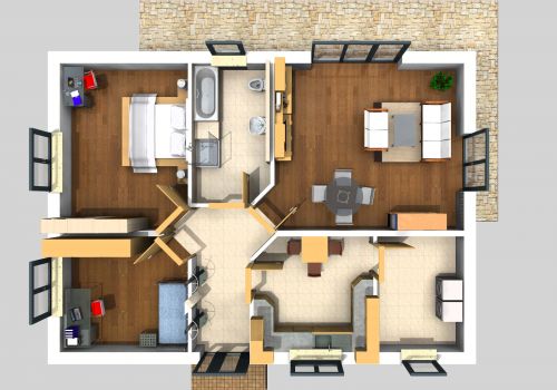 Hansa Hausbau - Bungalow 102 m²