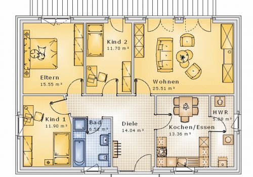 Bungalow 103 m² EG