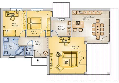 Bungalow 107 m² EG