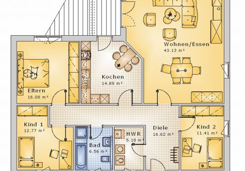Bungalow 125 m² EG
