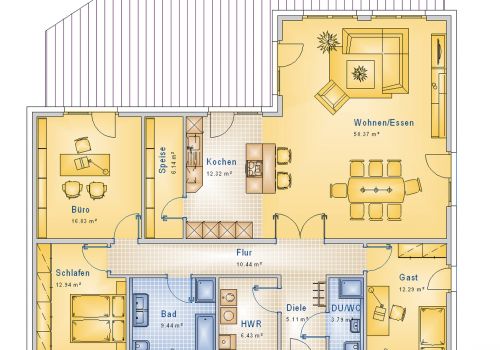 Bungalow 139 m² EG