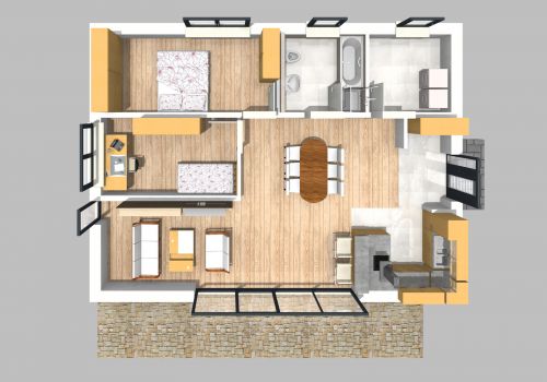 Bungalow 99 m² EG 3D