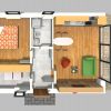 Bungalow 42 m² EG 3D