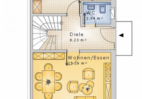 Doppelhaus 100 m² EG