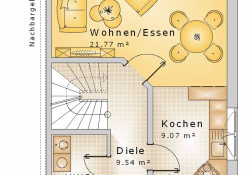 Doppelhaus 122 m² EG