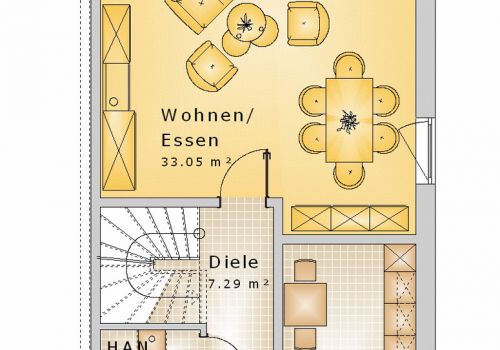 Doppelhaus 135 m² EG