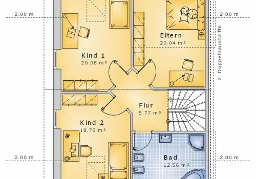 Doppelhaus 143 m² DG