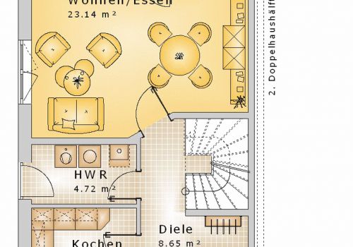 Doppelhaus 85 m² EG