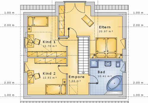 Giebelhaus 123 m² DG
