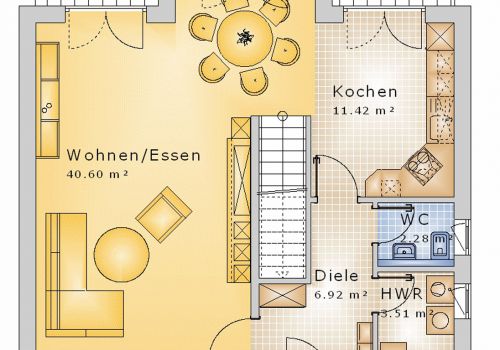 Giebelhaus 123 m² EG