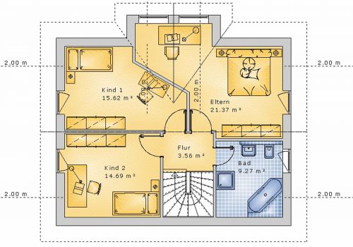 Giebelhaus 124 m² DG