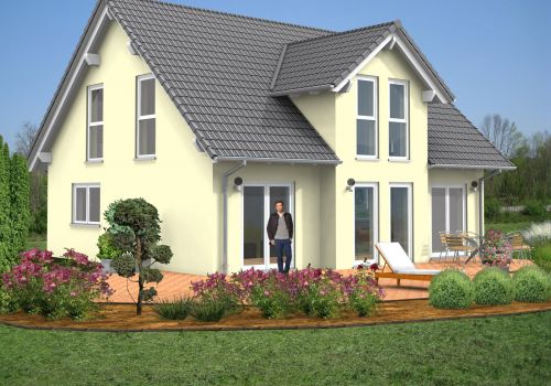 Giebelhaus 129 m² Ansicht 2