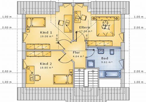 Giebelhaus 129 m² DG