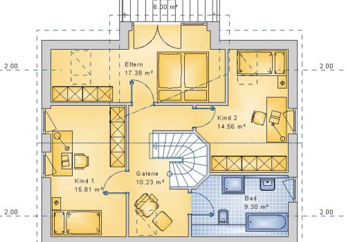 Giebelhaus 132 m² DG