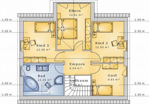 Giebelhaus 134 m² DG