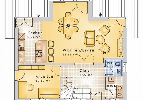 Giebelhaus 134 m² EG