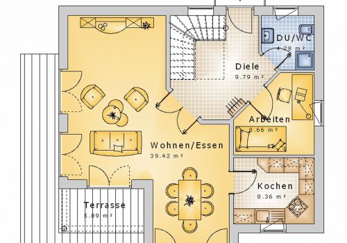 Giebelhaus 136 m² EG