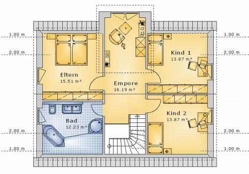 Giebelhaus 136 m² DG