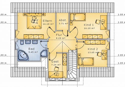 Giebelhaus 138 m² DG