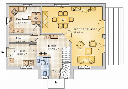 Giebelhaus 138 m² EG