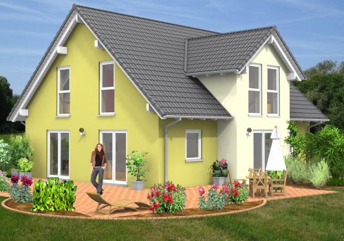 Giebelhaus 143 m² Ansicht 2