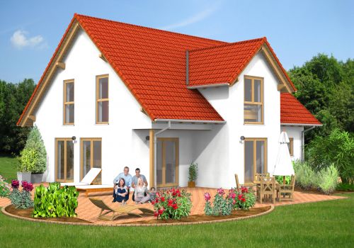 Giebelhaus 145 m² Ansicht 2
