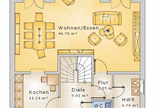 Giebelhaus 145 m² EG