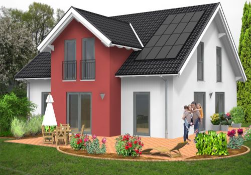 Giebelhaus 148 m² Ansicht 1