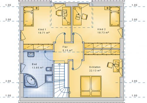 Giebelhaus 157 m² DG