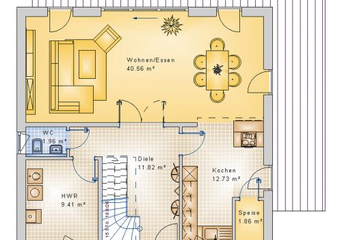 Giebelhaus 157 m² EG