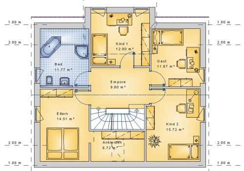 Giebelhaus 158 m² DG