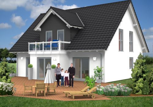 Giebelhaus 164 m² Ansicht 2