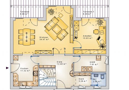 Giebelhaus 181 m² EG