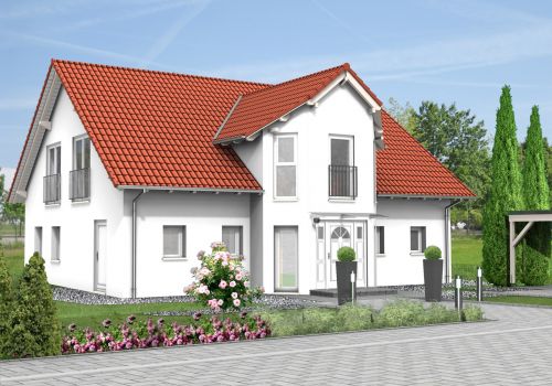 Giebelhaus 201 m² Ansicht 1