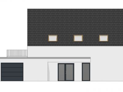 Hansa Hausbau Achitektenhaus Innovation WDVS Putz 01