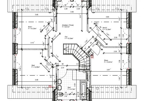 Hansa Hausbau Giebelhaus 177 M² 06 DG