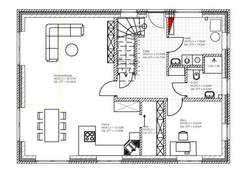 Hansa Hausbau Satteldachhaus156 M² 05 EG