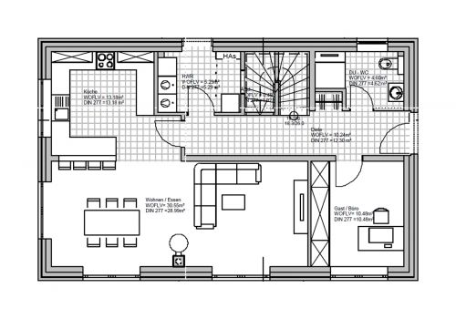 Hansa Hausbau Stadtvilla 149 M² 05 EG