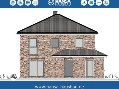 Hansa Hausbau Stadtvilla Toskanahaus Staffelhaus Eingeschossig 03