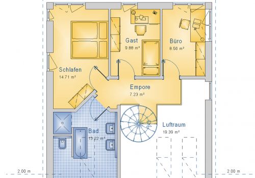 Pultdachhaus 127 m² DG