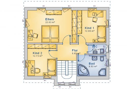 Pultdachhaus 131 m² DG