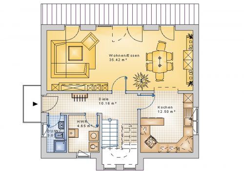 Pultdachhaus 131 m² EG