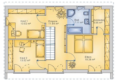 Pultdachhaus 140 m² DG