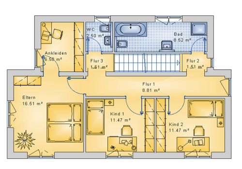 Pultdachhaus 141 m² DG