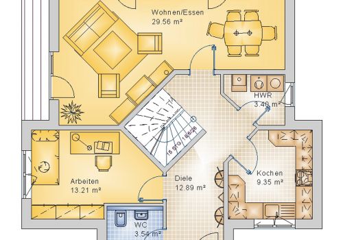 Pultdachhaus 145 m² EG