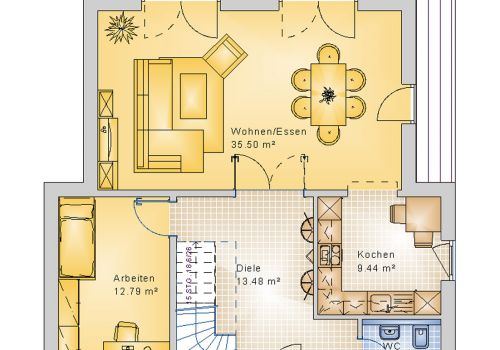 Pultdachhaus 147 m² EG